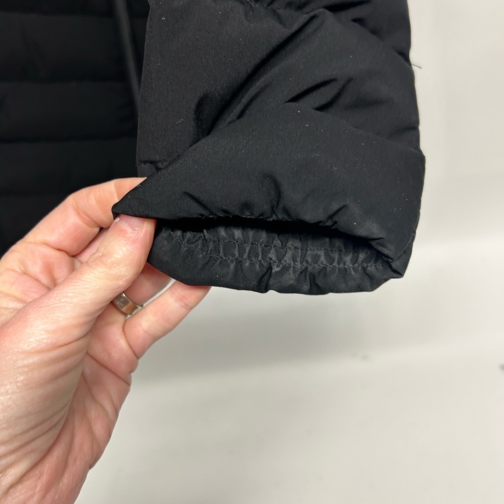 Women's Black Hooded Puffer Coat down filled size small - Picture 7 of 8